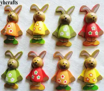 

100PCS/LOT,3D mix rabbit stickers Kids toy Early learning educational diy toys Spring Easter crafts Kindergarten ornament OEM