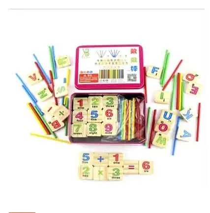 

1PC Digital Intelligence Great Toys Math Wooden Material Color Calculation Early Education Enlightenment Toy