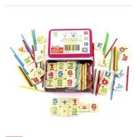 1PC Digital Intelligence Great Toys  Math Wooden Material Color Calculation Early Education Enlightenment Toy 1
