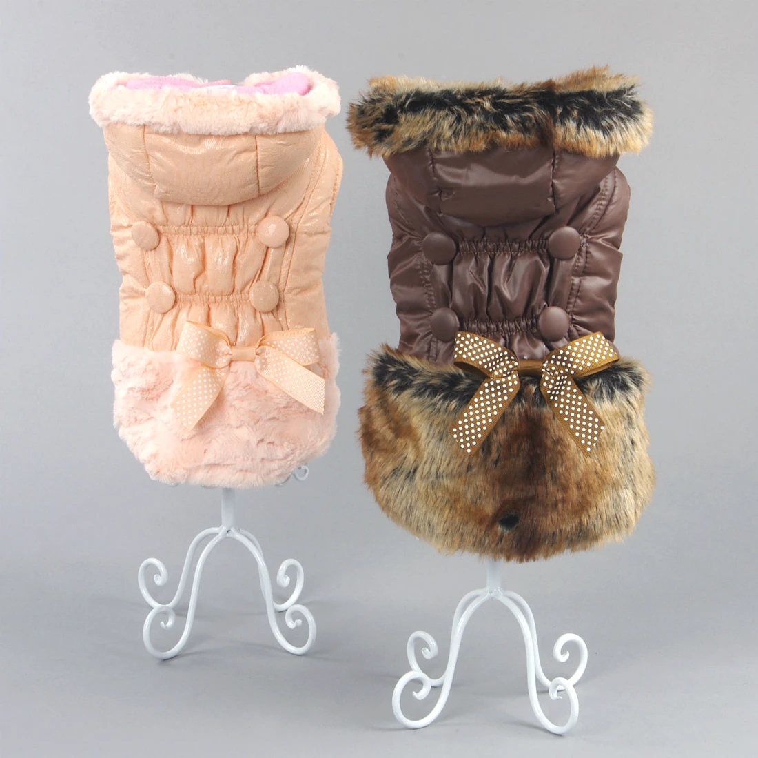 

Chihuahua Clothes Waterproof Pet Pink Parka Warm Winter Dog Down Jacket for Small Medium Large Big Dogs Coat French Bulldog