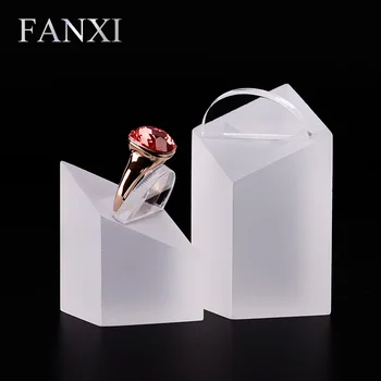 

FANXI Free Shipping Plexiglass Jewellery Shop Counter Exhibitor Organizer Matte Finish Acrylic Ring Display Stand Earring Holder