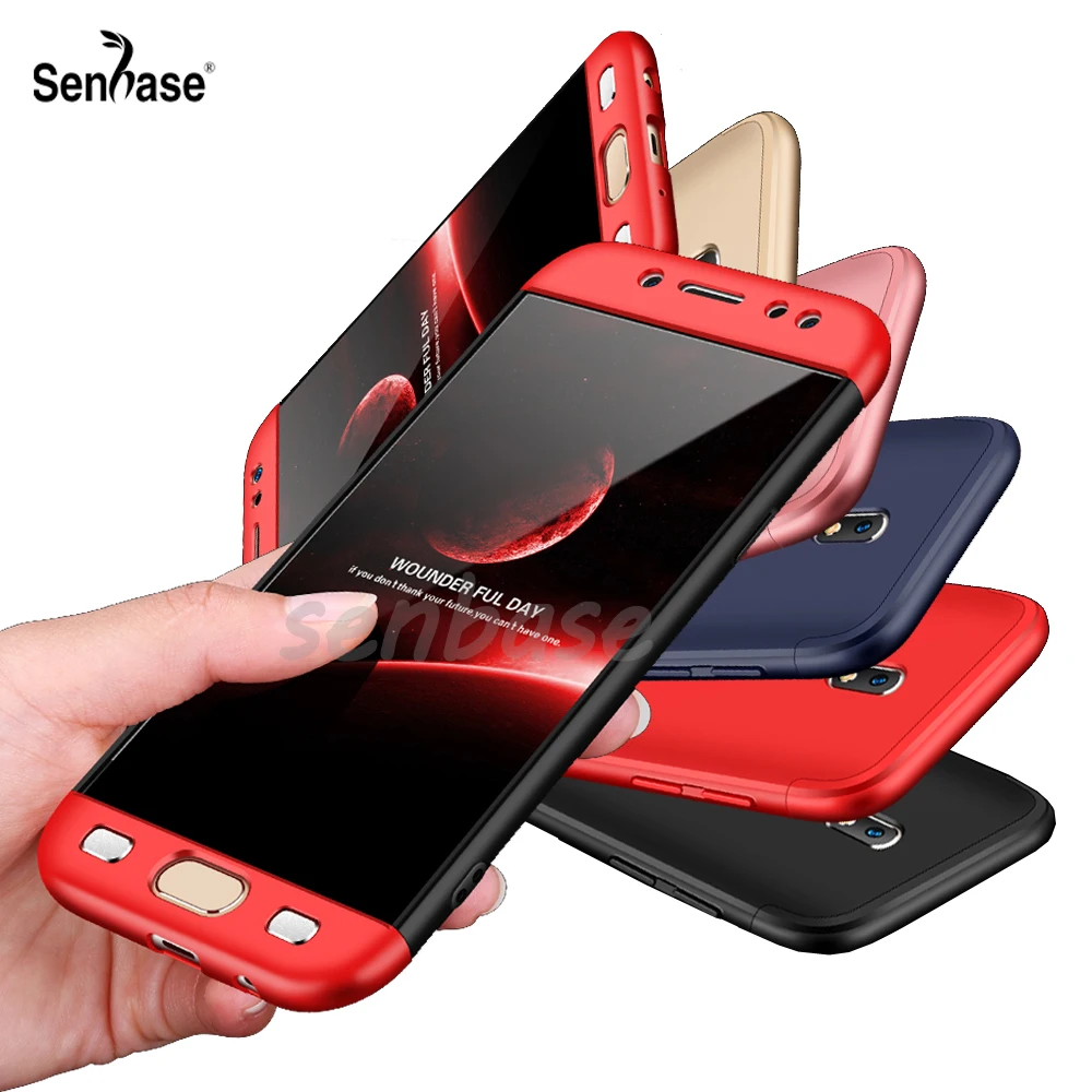 

For Samsung Galaxy J7 Pro Case 360 Full Protective 3 in 1 Matte Hard Cover For Galaxy J3 J5 J7 Pro 2017 J330F J530F J730F Case