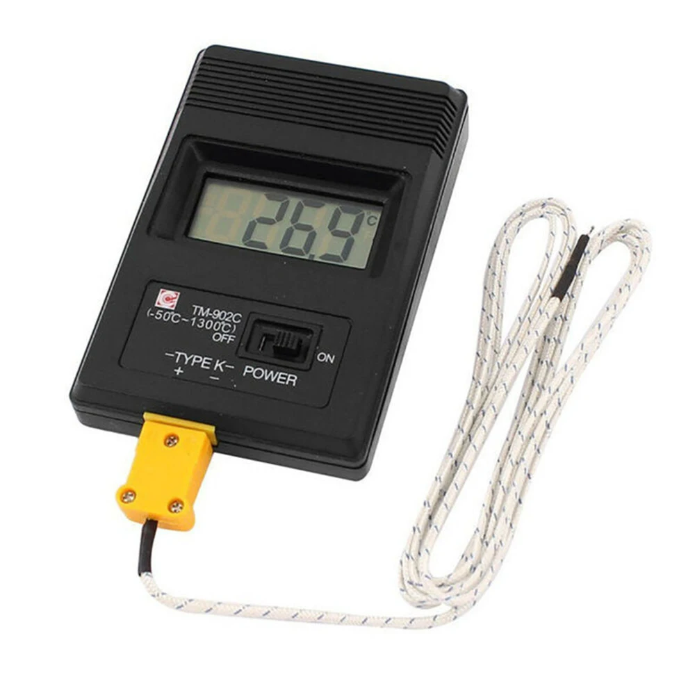 

Portable Temperature Fast Electronic Thermometer TM-902C Digital LCD Thermometer Meter Single Input K Type + Thermocouple Probe