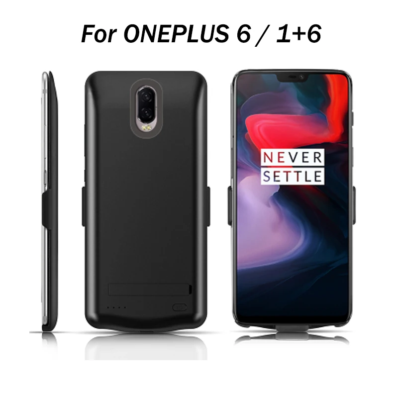 

2019 6800mAh Battery Case For 1+6 External Power bank Charger Back Phone cover for one plus 6 charger case