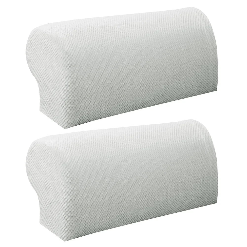 

2PCS Jacquard Living Room Home Knit Soft Sofa Armchair Covers Slipcover Protector Washable Universal Decoration Removable Modern
