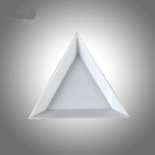 DIY украшение для дизайна ногтей, Раскрашивание, Пластиковый Кристалл, треугольный лоток, стразы, алмазная сттакельная пластина, инструменты для маникюра