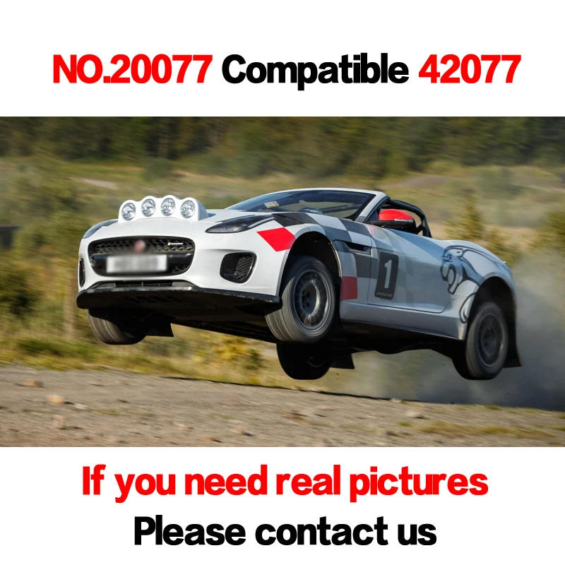 

DHL LP 20077 1085 Pcs Technic Kits The Rally Car Model Building Blocks set Kompatibel Legoings 42077 toys for children