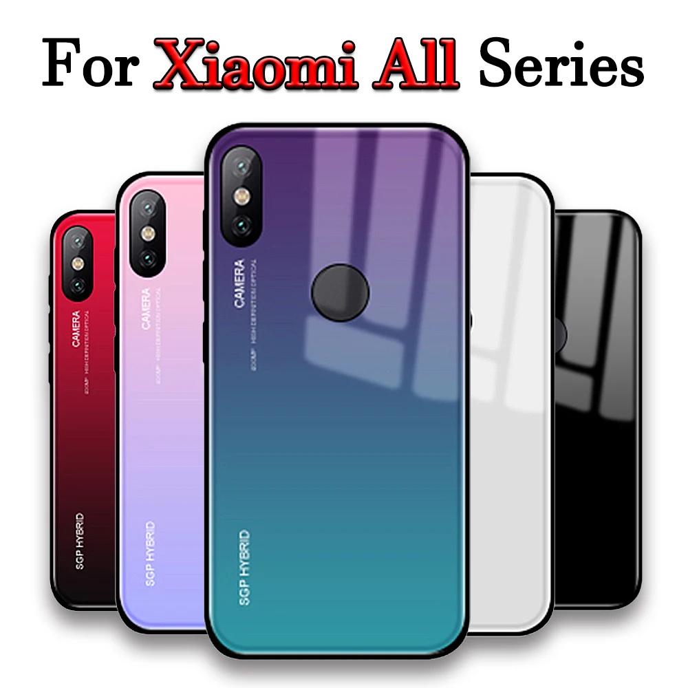 Чехол на Ksiomi Redmi Note 5 Plus для Xiaomi Mi A2 Lite Mi8 SE A1 Mix 2 стеклянный чехол бампер чехлы Pro 5A 4X 3