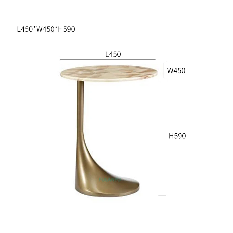 Shaped small round tea table avant-garde minimalist style Shaped small round tea table avant-garde minimalist style