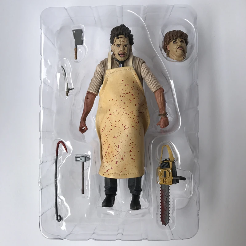 18cm NECA 40th Anniversary Ultimate Leatherface Classic Terror Movie The Texas Chainsaw Massacre Action Figure In 3D Boxed (5)