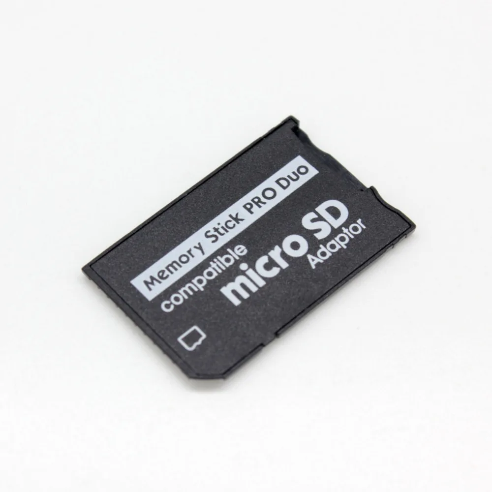 Картридер 2 микро-sd TF к Memory Stick MS Pro Duo Reader адаптер конвертер для psp 1000 2000 3000 Крышка карты