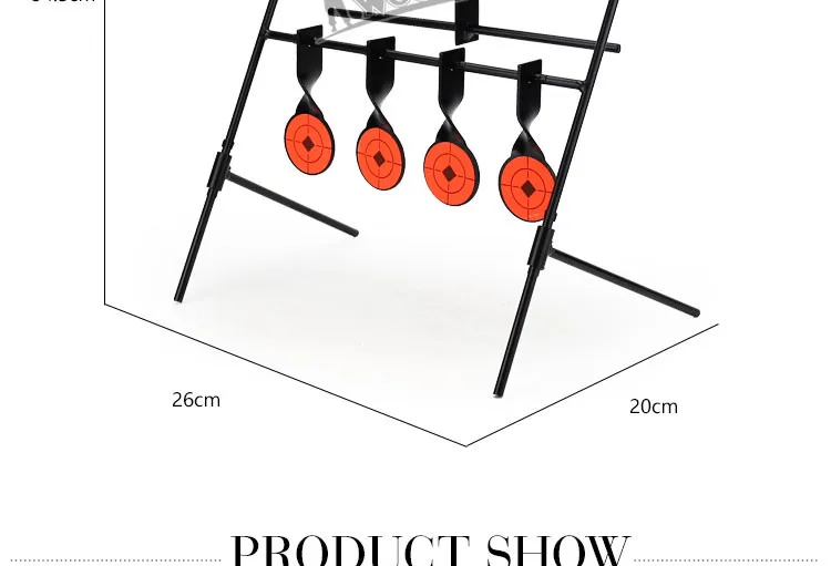 WoSporT 5-Plate Reset Стрельба Цель Тактический Металлический Стальной Рогатка BB пистолет страйкбол Пейнтбол Стрельба из лука охота открытый и