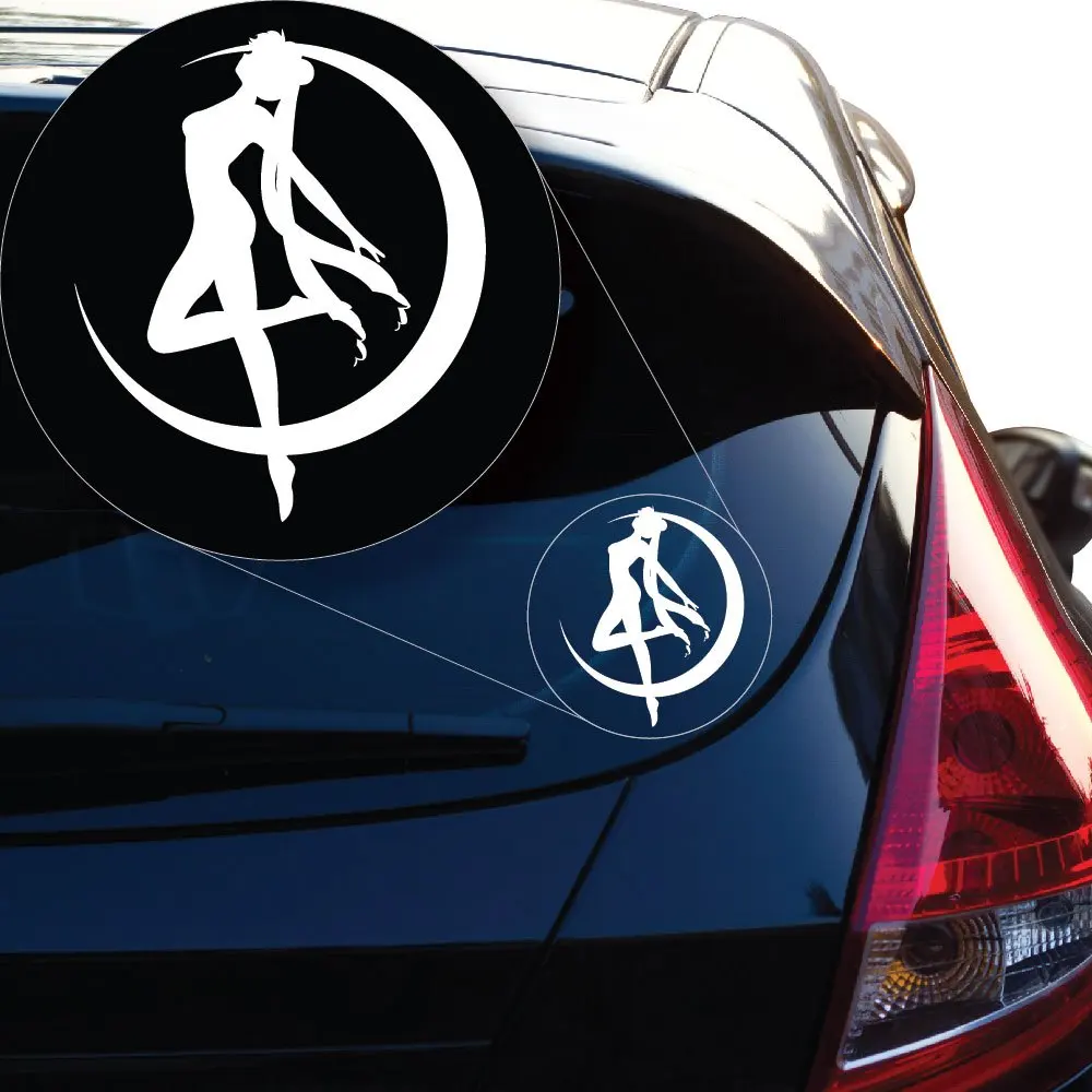 

Sailor Moon Vinyl Decal Sticker # 838 (6" X 5", White) car accessories car door protector car stickers