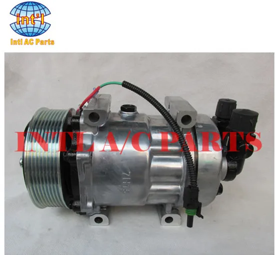 for SANDEN 7H15 709 7S15 SD709 SD7H15 Auto air conditioning ac compressor 8pk 24v with connector | Автомобили и мотоциклы