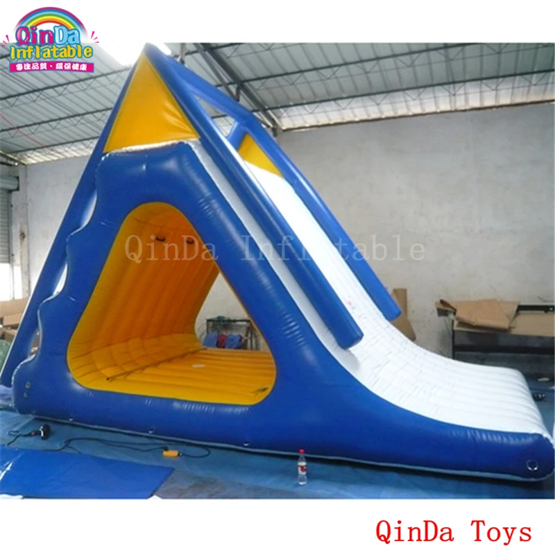 inflatable floating slide