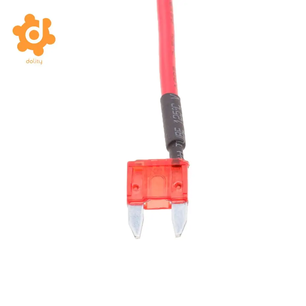 5 Pieces Car Truck Boat 10A 32V ATM APM Mini Blade Fuses with 16 AWG Wire