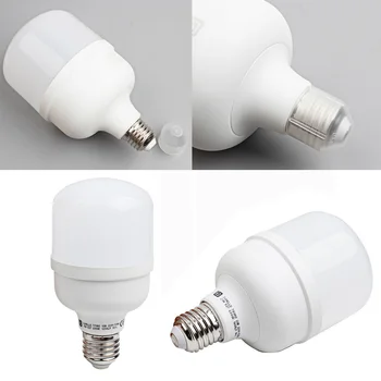 

Led Light Bulb 15W 20W 30W 40W 50W E27 220v Energy Saving Bulb Home Indoor Lighting Led Plastic Bulb For living room Bedroom
