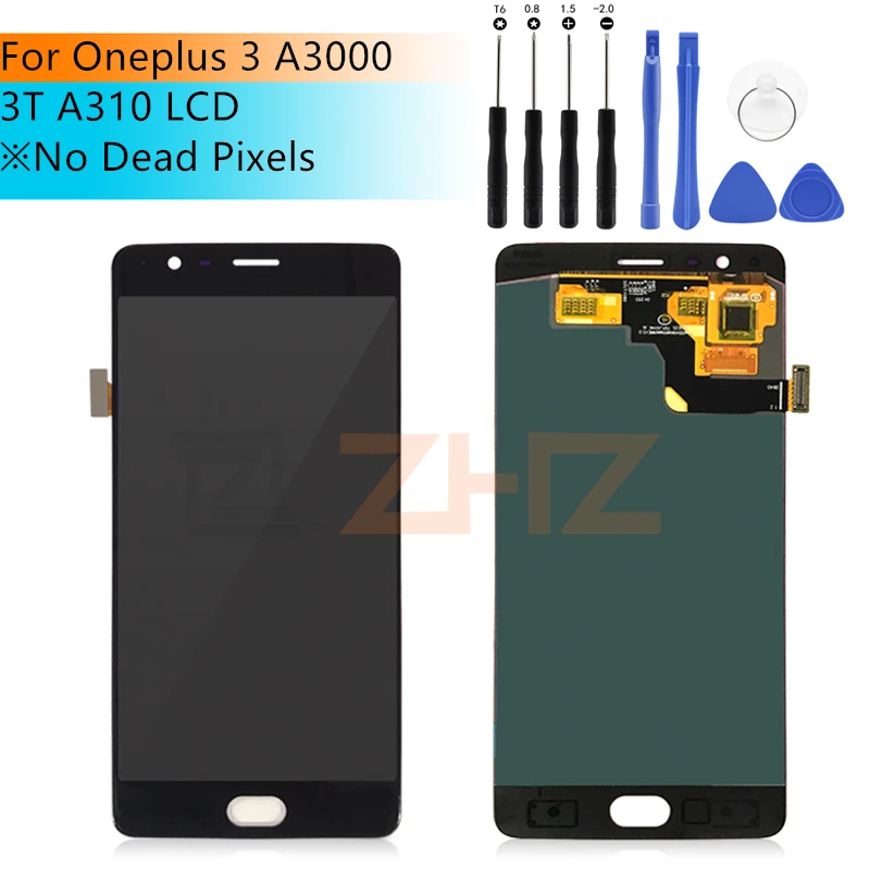 

for Oneplus 3T LCD Display Touch Screen 100% New 5.5" Digitizer Assembly Replacement Accessory For One plus A3010 A3000 3 three