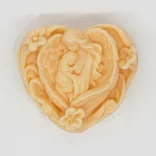 Cheap handmade soap mould heart shape silicone mold cake mother and child be loved craft candle cake molds Cheap handmade soap mould heart shape silicone mold cake mother and child be loved craft candle cake molds