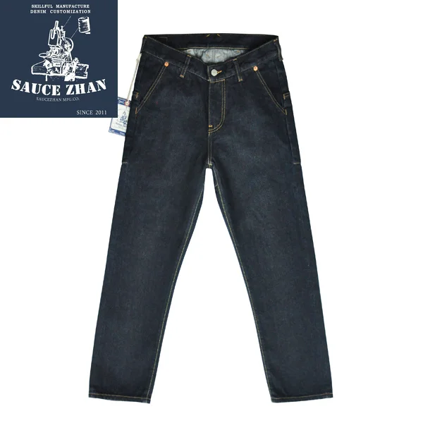 

SauceZhan JF03 Jeans Men Slim Fit Jeans selvage Jeans Blue Jeans Men Denim JEANS Washed Mens Jeans Brand Slim Jeans Men