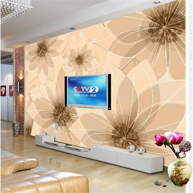 

3d stereoscopic dream flower murals Europe TV backdrop wallpaper living room bedroom murals papel de parede