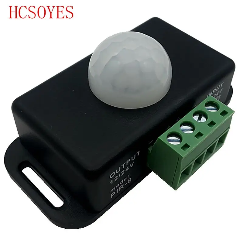 

12V 24V Mini PIR Motion Sensor Detector Switch for LED Strip Ruban Light Tape SMD 5050 3528 Infrared Detection 6A 12 Volt 24Volt