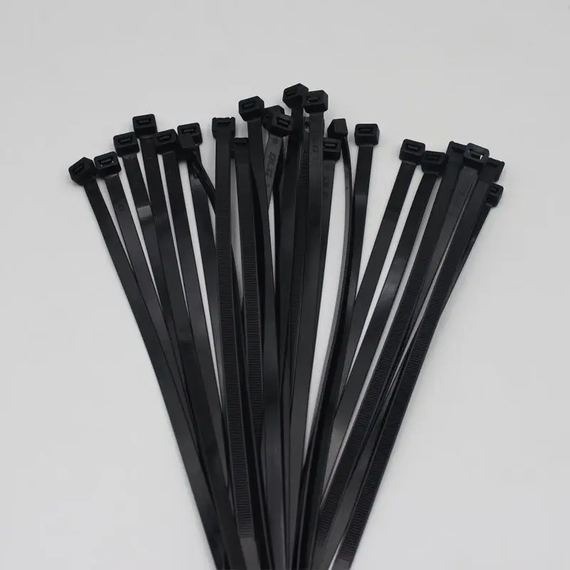 500 шт./упак. 4*200 мм высокого качества ширина 2,8 мм черный цвет завод Стандартный самоблокирующийся Пластик нейлоновые кабельные стяжки, кабельные хомуты