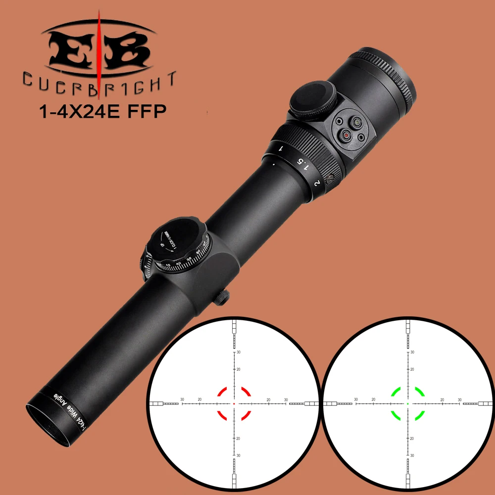 EB 1 4X24E Компактный Тактический прицел FFP оптические прицелы стеклянная сетка