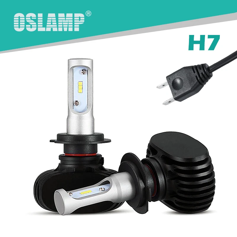 

Oslamp CREE CSP Chips S1 Series H7 LED Headlight Kits for SUV Auto Styling LED H7 Car Bulbs 50W/Pair 6500K Fog Lamp Fan-less
