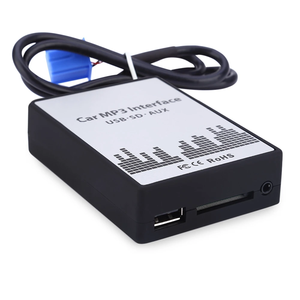 New Car MP3 Interface USB / SD Data Cable Audio Digital CD Changer DC