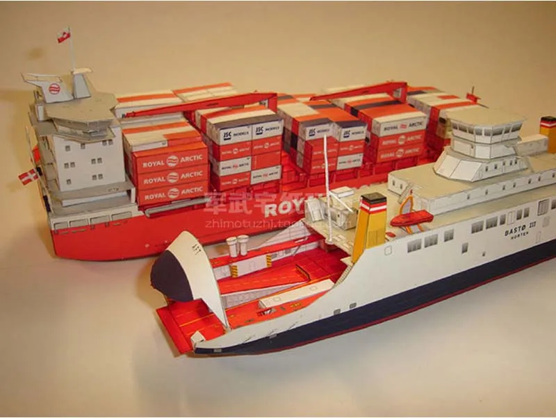 Новинка 2019 контейнерная Бумажная модель переноска Greenlandic MARY ARCTICA масштаб 1:400