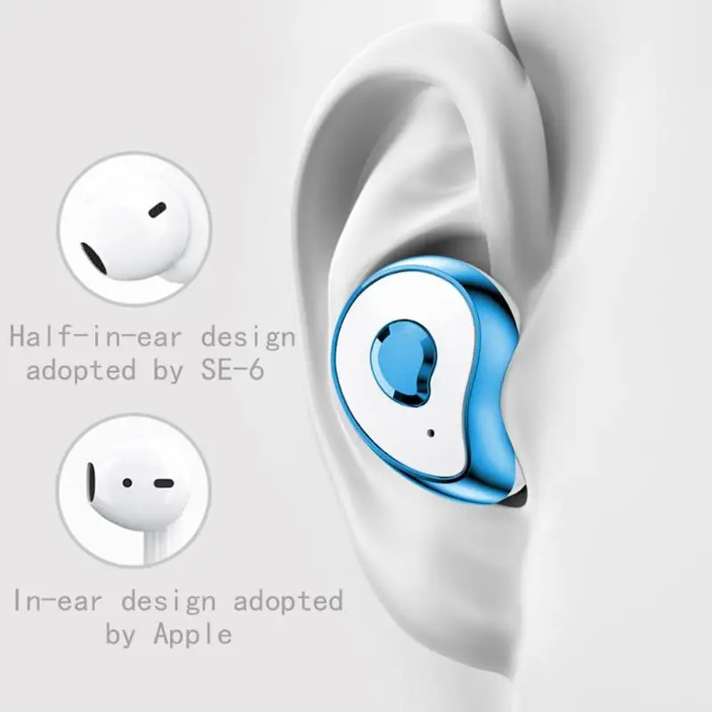 SE6 Мини Bluetooth 5,0 Беспроводной наушники HiFi Басс стерео наушники для прослушивания музыки с зарядным устройством Красочные Спортивная гарнитура бас Поддержка