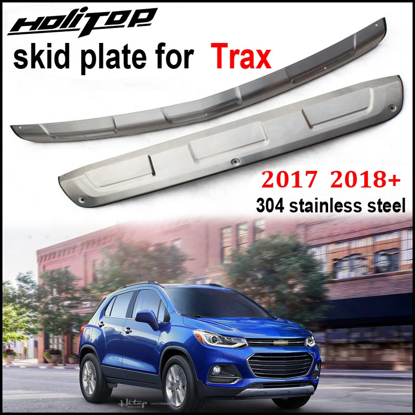 

New arrival for Chevrolet Trax 2017 2018 front rear bull bar bumper guard cover skid plate, 304 stainless steel, 2PCS/set