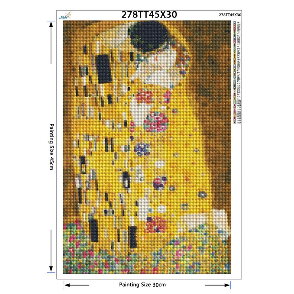 Full Square Diamond 5D DIY Diamond Painting Gustav Klimt The Kiss Embroidery Cross Stitch Acrylic Painting Decor Gift diamond painting,diamond painting accessories