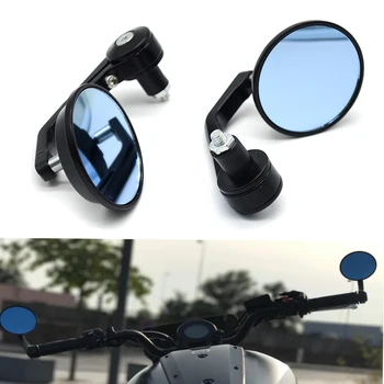 

Universal 7/8 "Round Bar End Mirrors Motorcycle Mirrors Motorbike Scooters Rearview Mirror Coffee Side Pilot Mirrors