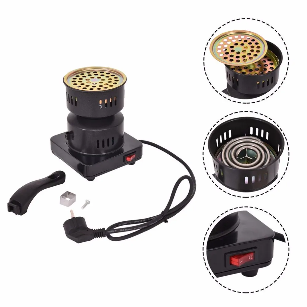 

Electric Coal Starter 650W Metal Electric Charcoal Burner Removable Tray + Tongs Thickened Charcoal Stove Household Hot Plate