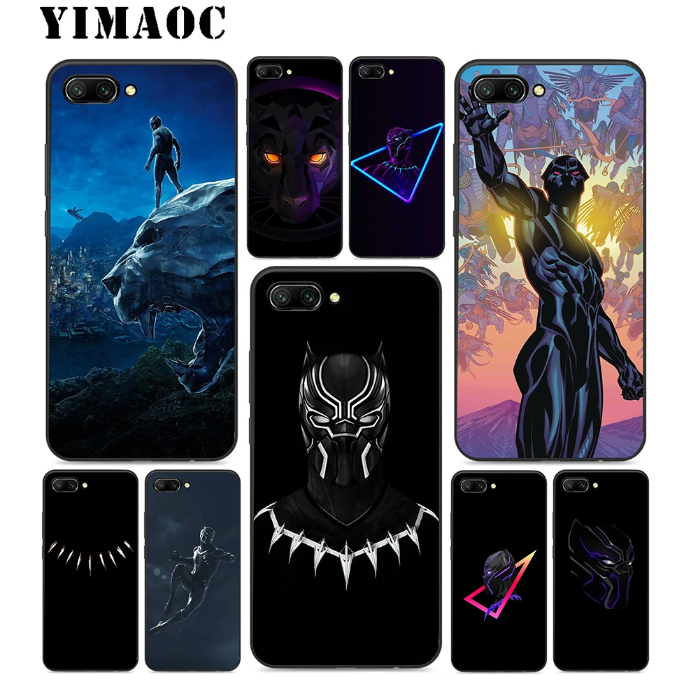 YIMAOC Black Pather Soft Silicone Case For Huawei Honor Mate 10 P20 P10 P9 P8 P Smart Y6 6A 7A 7X 7C Lite Pro 2017 2018 |