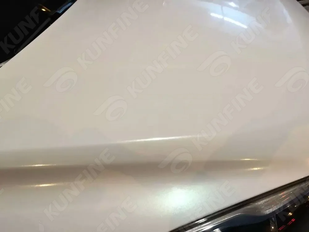 US $183.57 Car Styling Wrap Pearl White Car Vinyl film Body Sticker Car Wrap with Air Free Bubble for Vehiche Motorcycle 15218M Roll
