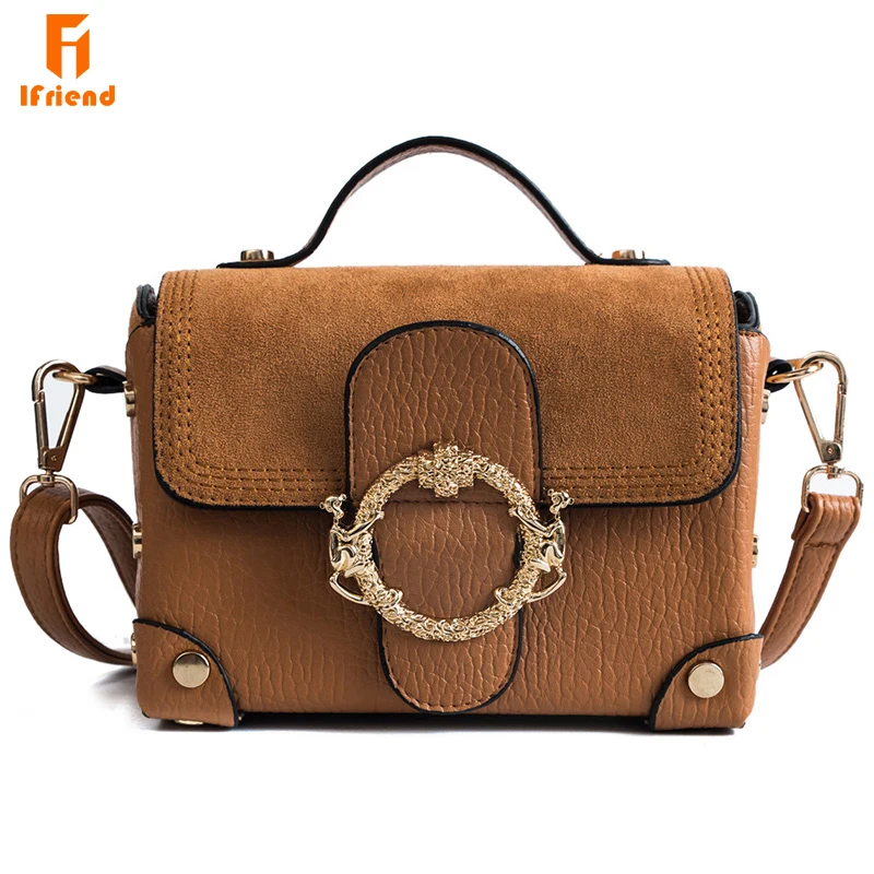 

Ifriend Versatile PU Leather Women Fashion Simple Shoulder Bag Flap Small Messenger Crossbody Handbag