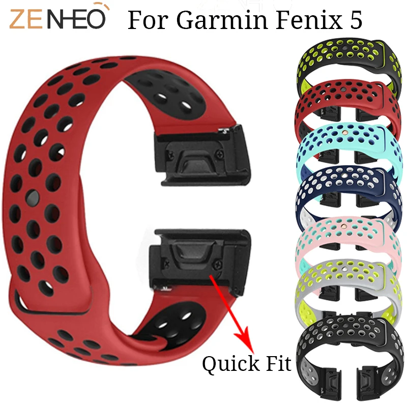 

22MM Watchband Strap for Garmin Fenix 5/5 Plus Watch Quick Release for Forerunner 935 Silicone Easy fit Wristband Strap Bracelet