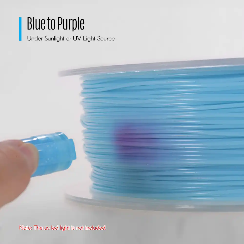 Sunlight//UV Light Color PLA Filament 1kg//2.2lbs Spool 3D Printer Filament UK