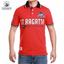 

SUPYACH Men's Brand POLO Shirt 100% Cotton Short sleeve Casual Polo Shirts ST.Regatta Short Sleeve Polo Shirt