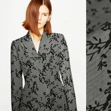 Изготовленный На Заказ лист Кружева Вышивка worsted шерсть ткань высокого класса шерсть костюм пальто вышивка ткань одежда Шерсть Кружево Ткань