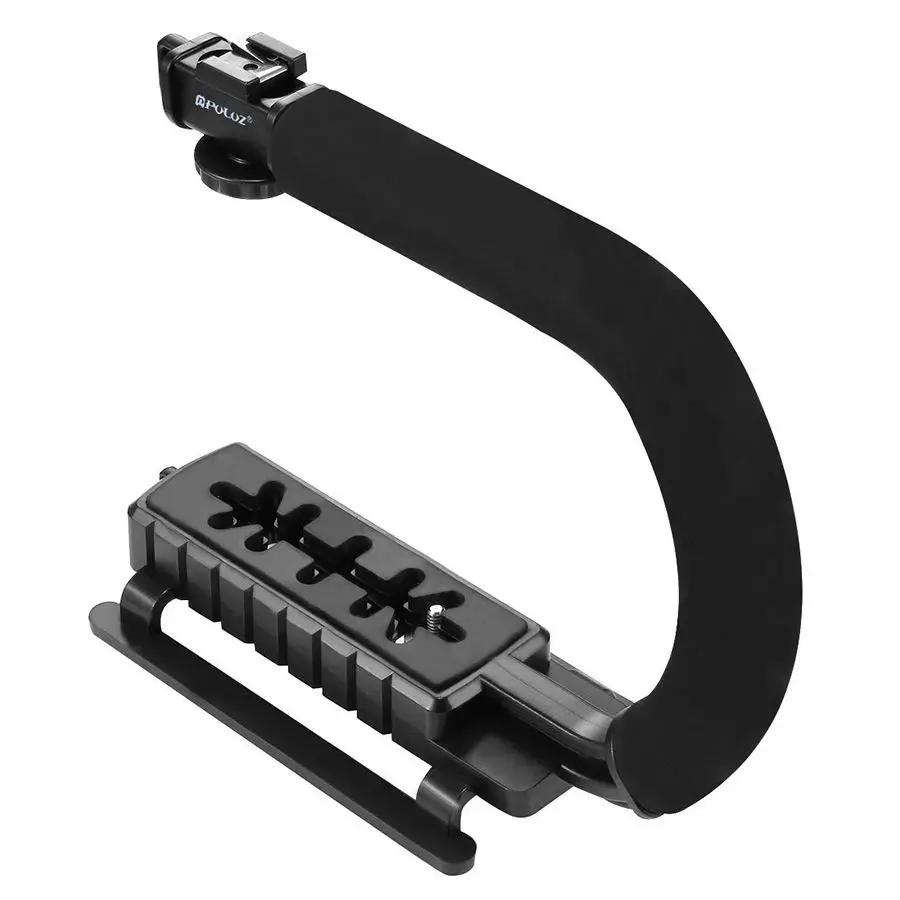 

PULUZ C-Grip Video Handle Flash Bracket Holder Stabilizer Grip for Canon Nikon Sony Gopro SJCAM Xiaomi Yi Camera Camcorder Min