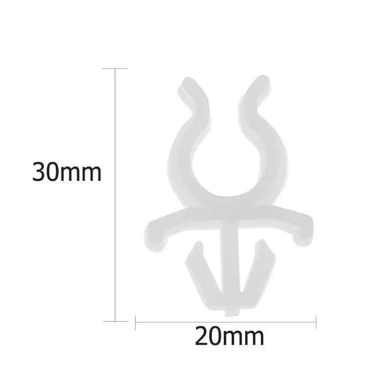 20 шт./лот, белый цвет, 8 мм, пластиковая Автомобильная Опора капота, зажим для штанги 65722-01E00 для Nissan, автомобильные аксессуары, зажим