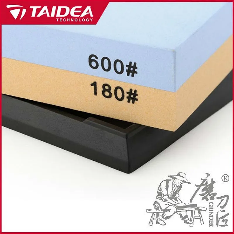 TAIDEA Professional Точилка для ножей с двухсторонним точильным камнем 180/600 Грит кухонных