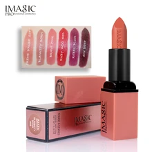 12 шт./партия IMAGIC Velvet Matte 6 цветов губная помада шелковистый искушение Rouge beauty Batom Горячая сексуальная цветная помада, макияж