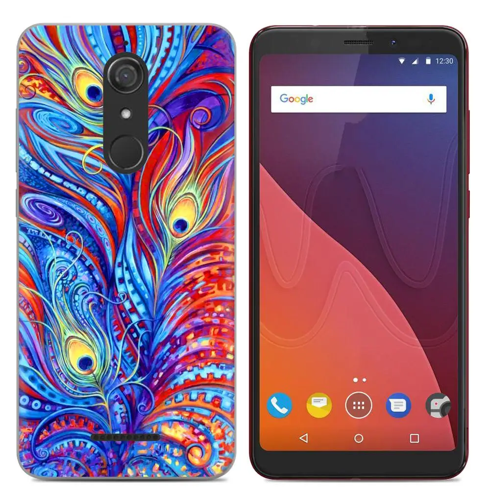 Чехол для телефона Wiko View, 5,7 дюймов, милый мультяшный высококачественный чехол из ТПУ с рисунком, мягкий силиконовый чехол - Цвет: 12