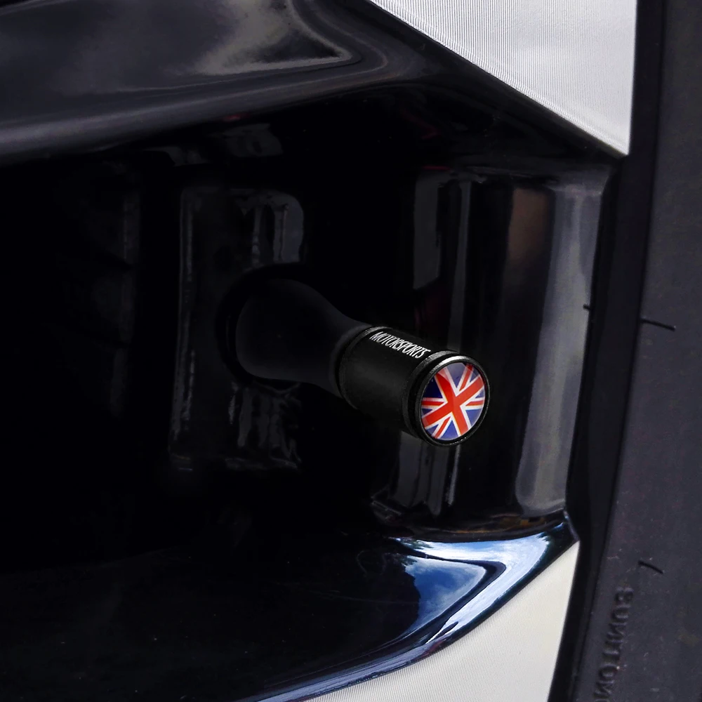 Автомобильные аксессуары авто колеса крышки стержня вентиля шины авто для британского флага логотип для MINI Cooper Jaguar peugeot Citroen hyundai Audi