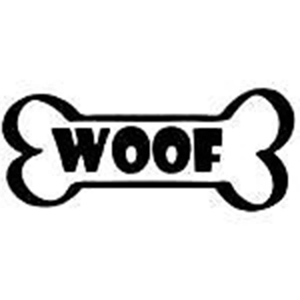 Hot Sale WOOF Dog Bone Car Sticker For Truck Window Bumper Auto SUV